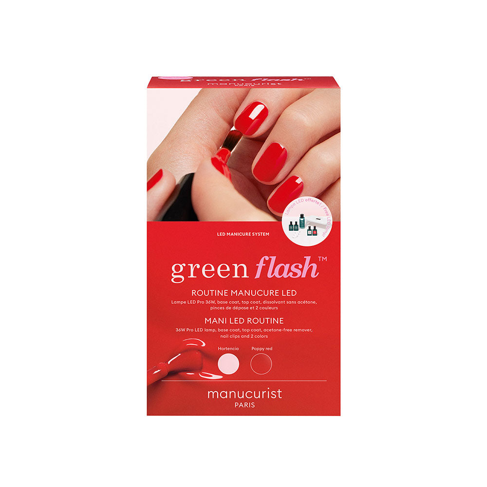 Manucurist Green Flash Kit 36W Poppy Red und Hortencia