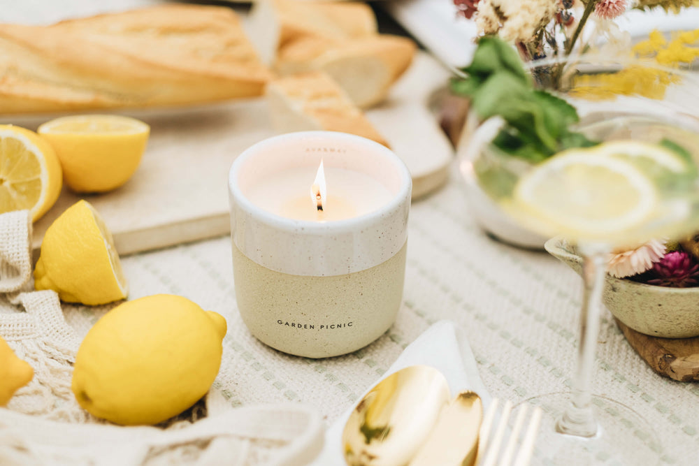 ava and may kerze garden picnic, ava & may garden picnic, ava & may rabattcode,, ava& may promo, Duftkerze