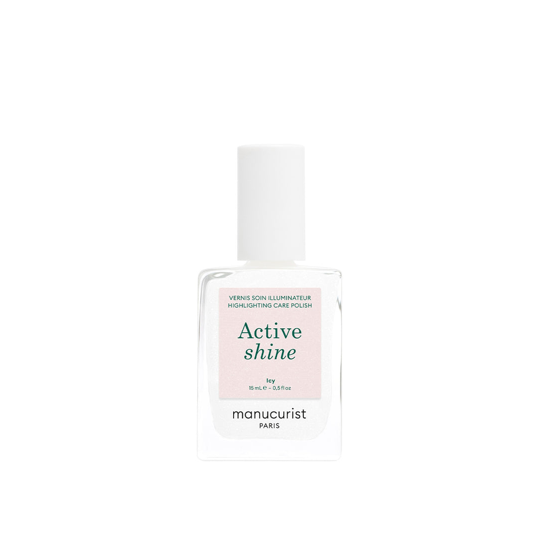 Manucurist Active Shine Icy Nagelpflege mit milchig weißem Perlglanz und Highlighter-Effekt