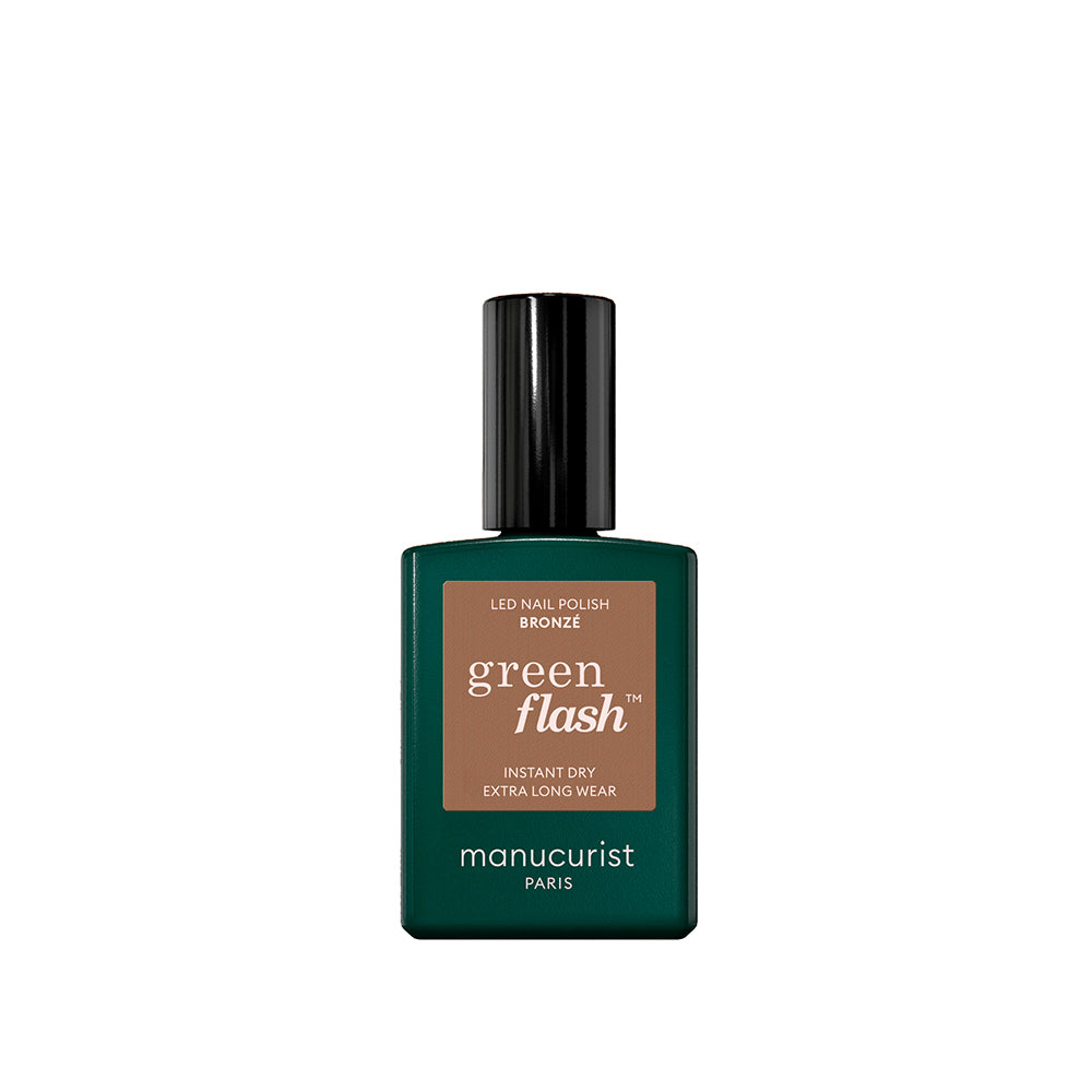 Bronze Manucurist Nagellack glitzerndes braun