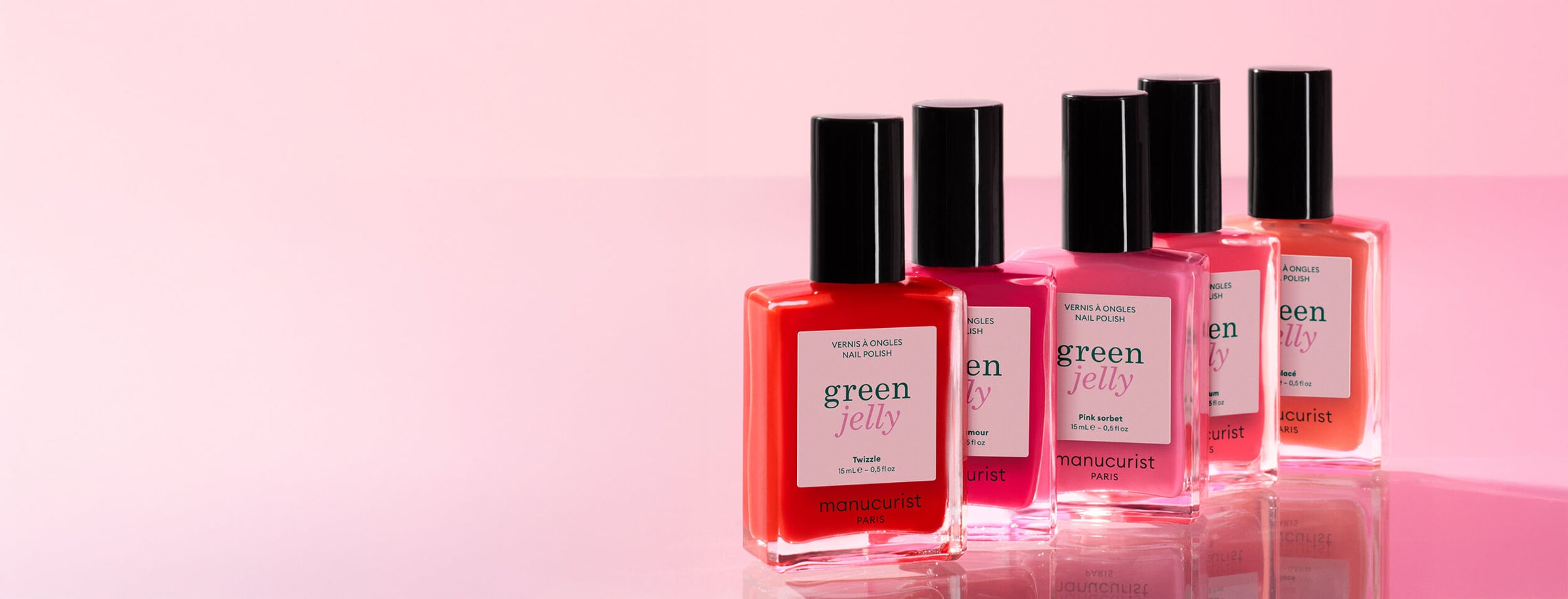 Manucurist, Jellies, Juicy, Glow, Transparent. 