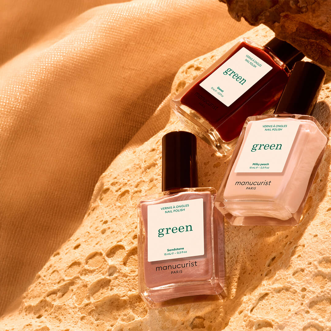 Grand Canyon Collection, Manucurist Green, Green Flash, Sanstone, Milky Peach, Grenat