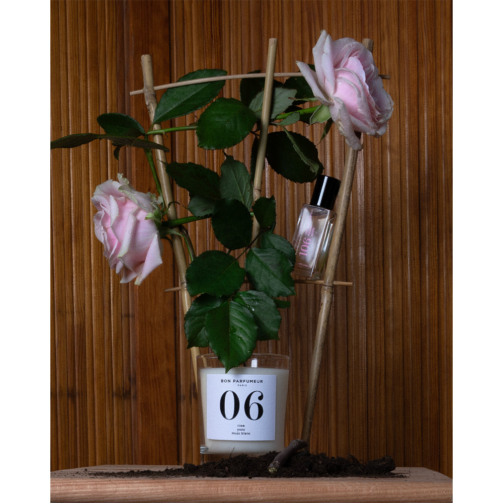 Bon Parfumeur 06 Duftkerze Rose Yuzu weißer Moschus