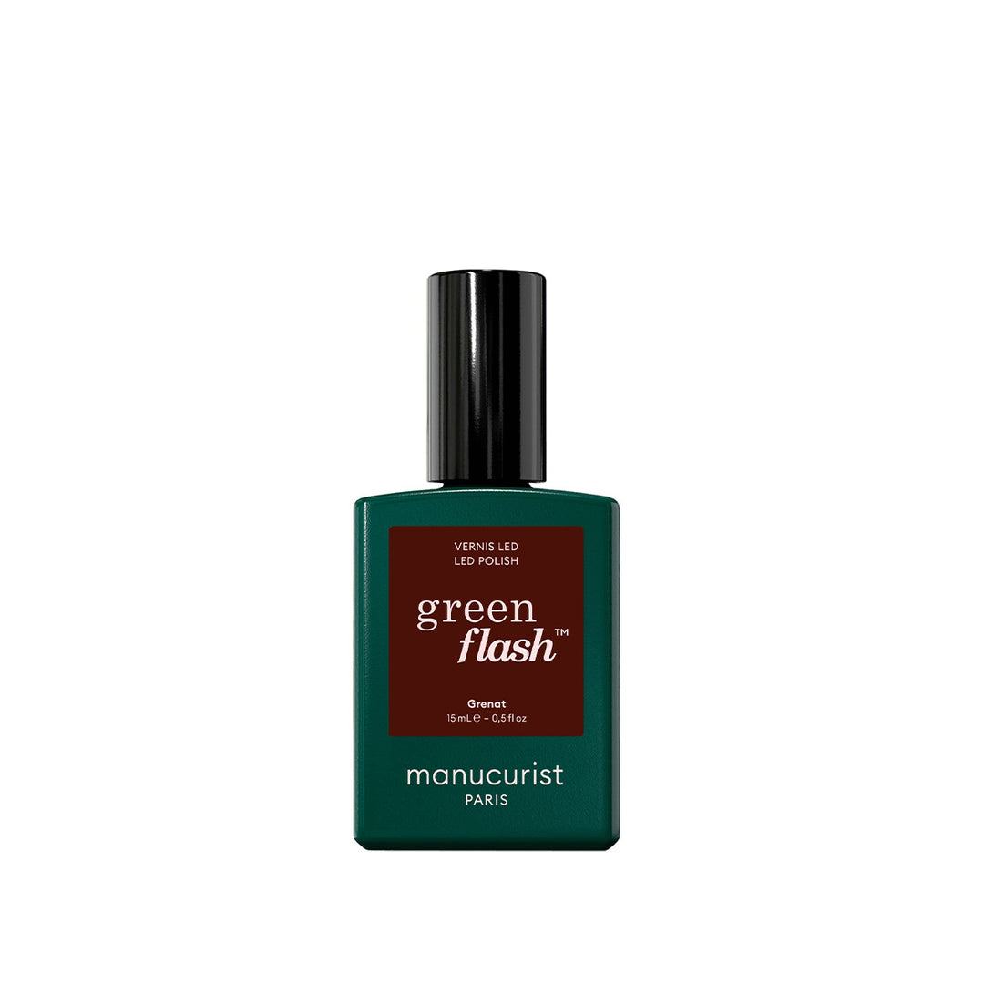 Dunkelroter Nagellack, Burgundy Nails, Herbst Nägel, Wine red nails, Manucurist, Green Flash Grenat