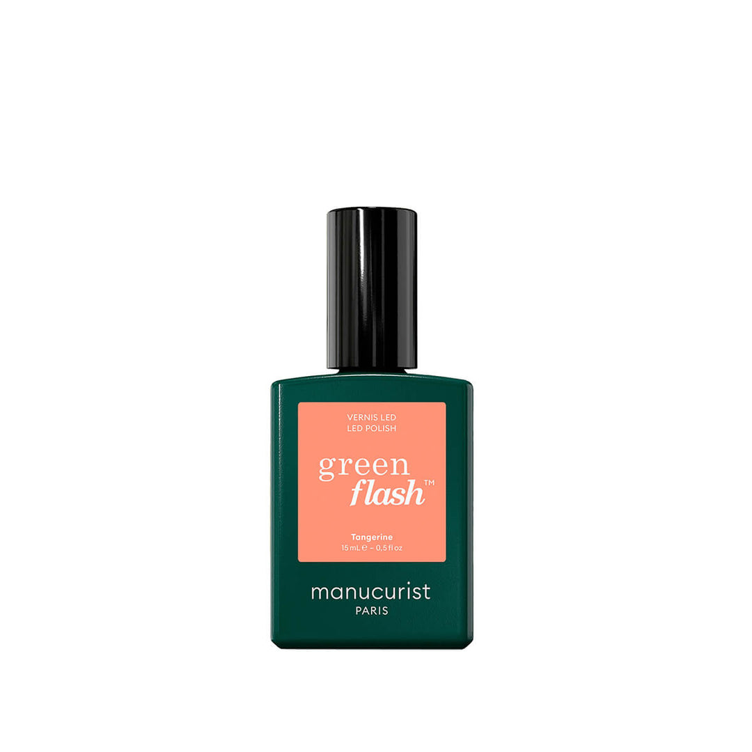 Manucurist Green Flash Tangerine helles Neonorange für den Frühling. 
manucurist green flash für zuhause. Frühlingsfarbe für die Nägel