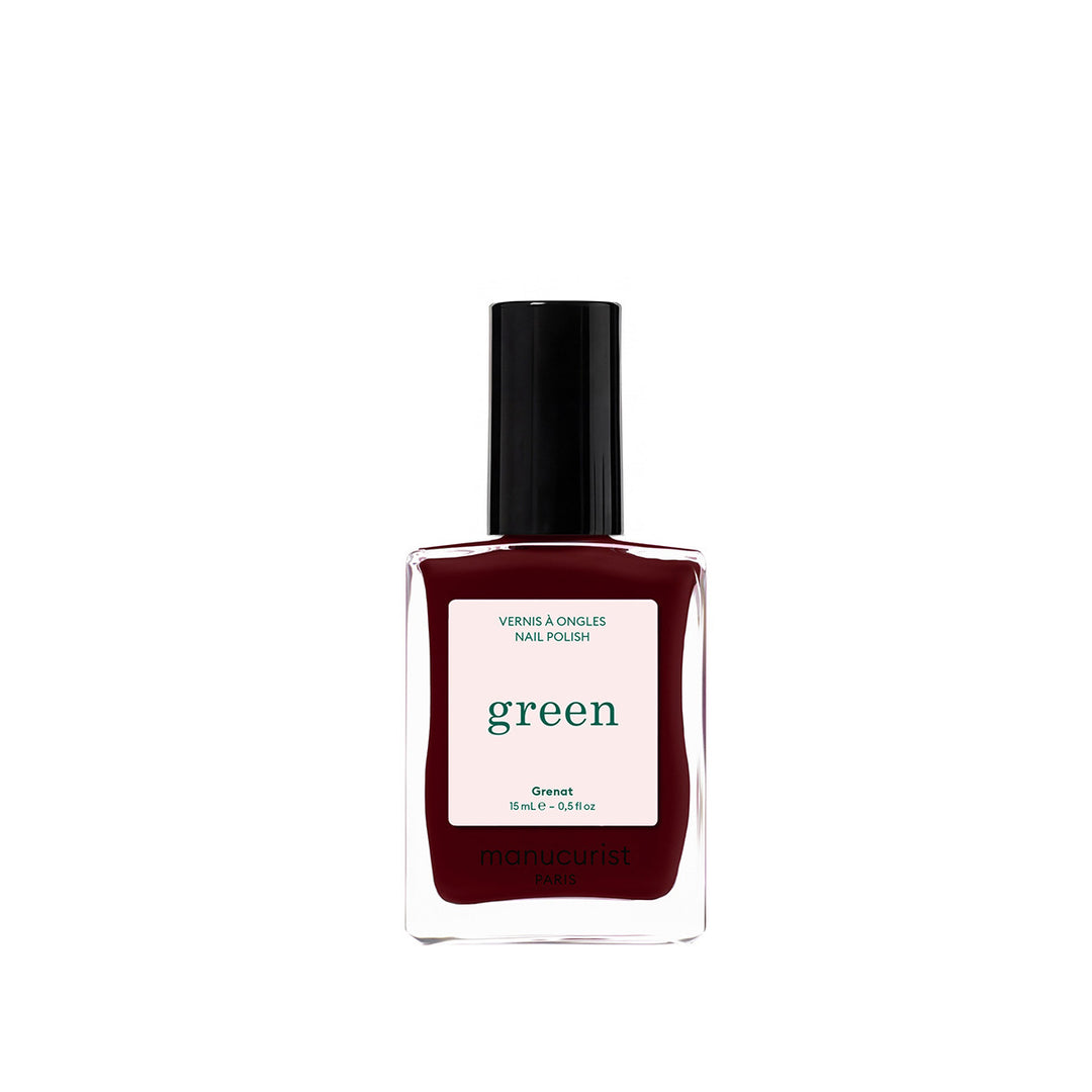 Dunkelroter Nagellack, Burgundy Nails, Herbst Nägel, Wine red nails, Manucurist, Green 