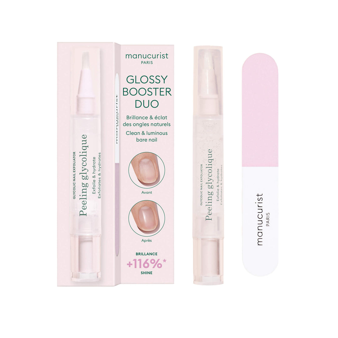 manucurist Glossy Booster Duo; Peeling und Nagelpolisher