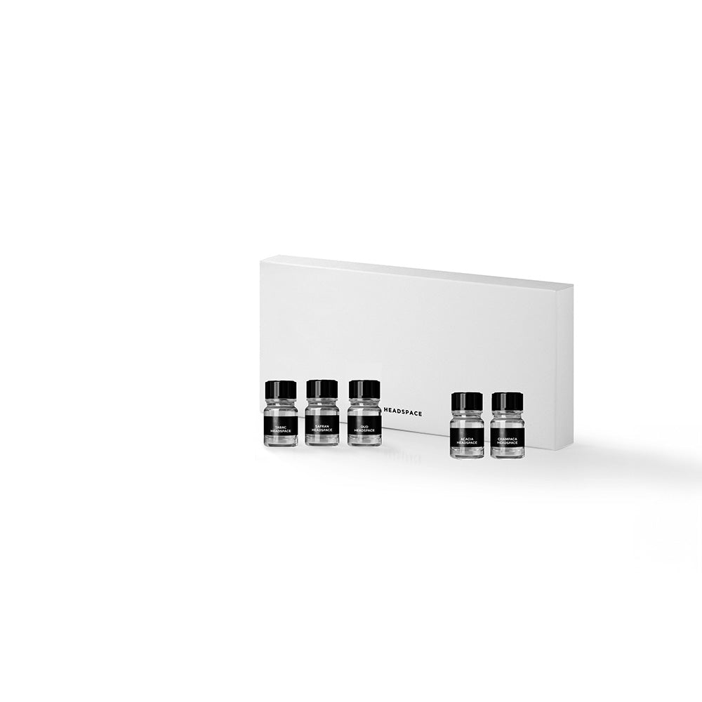 Headspace Discovery Kit Les Extraits. Acacia, Oud, Champaca, Safran, Tabac