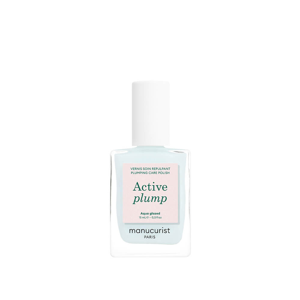 Alt-Text:
manucurist active plump glazed nail polish aqua glazed flasche – mermaid nails effekt mit wet look nails finish