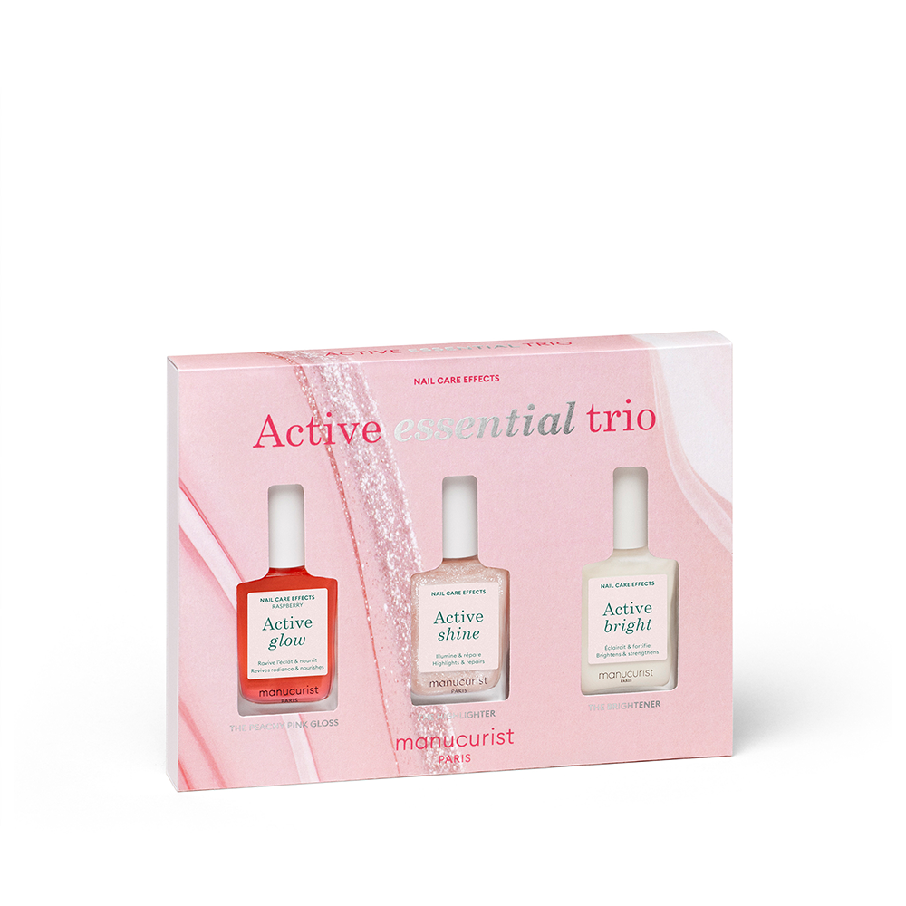 Manucurist Active Trio mit Active Glow Raspberry, Active Shine und Active bright