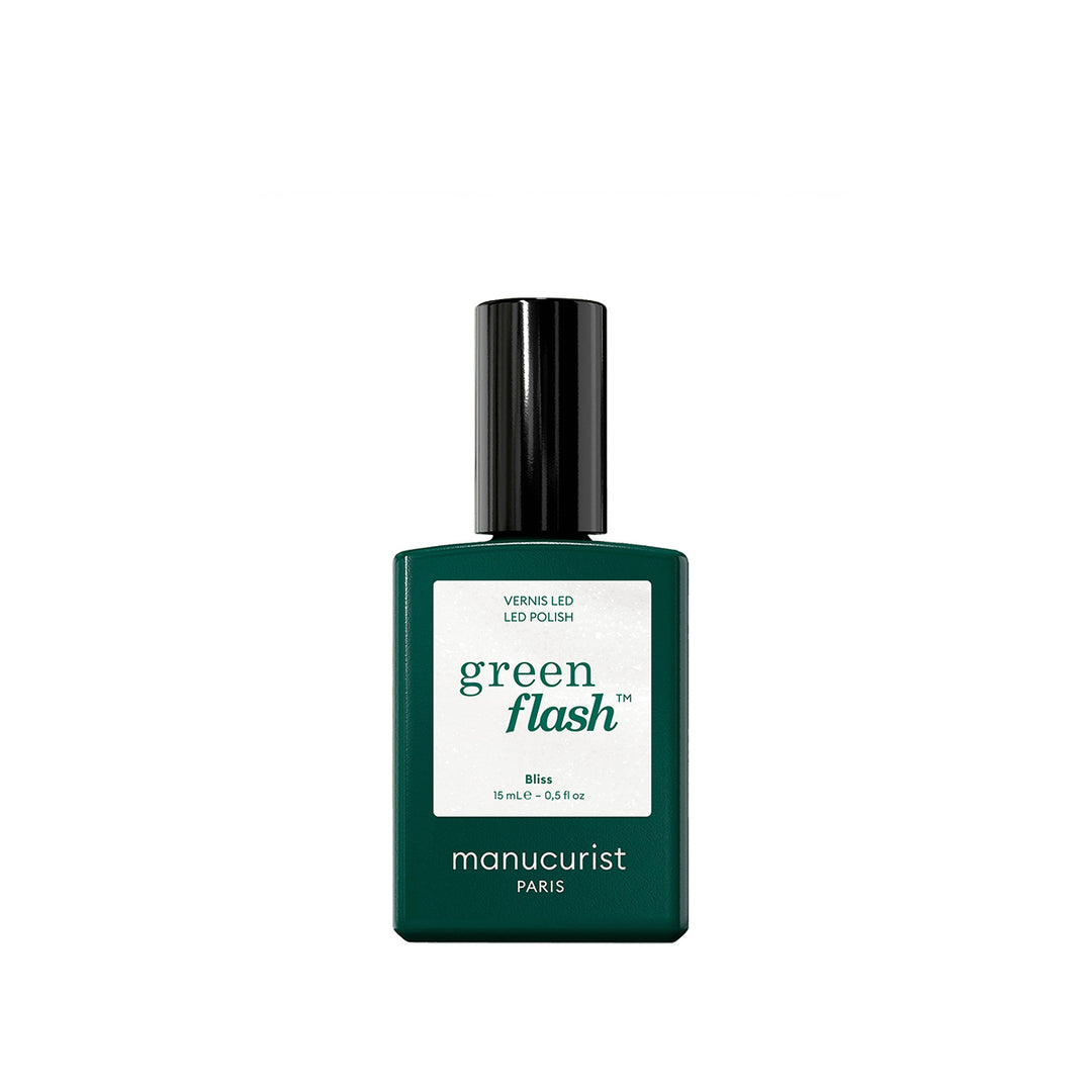 Manucurist Green Flash Bliss LED Nagellack in Perlmuttweiß aus der Holiday Collection