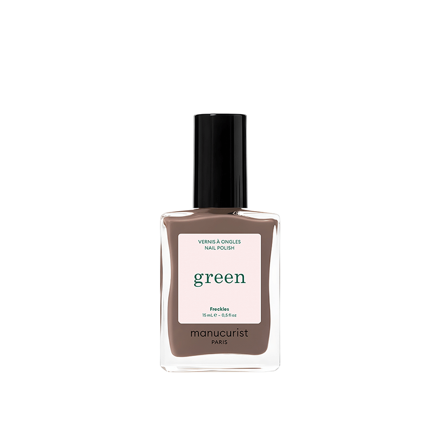 manucurist freckles braun mit kühlen untertönen nagellack après-ski GREEN Nagellack für die Wintermonate mit pflegender Wirkung, green nagellack für zuhause
