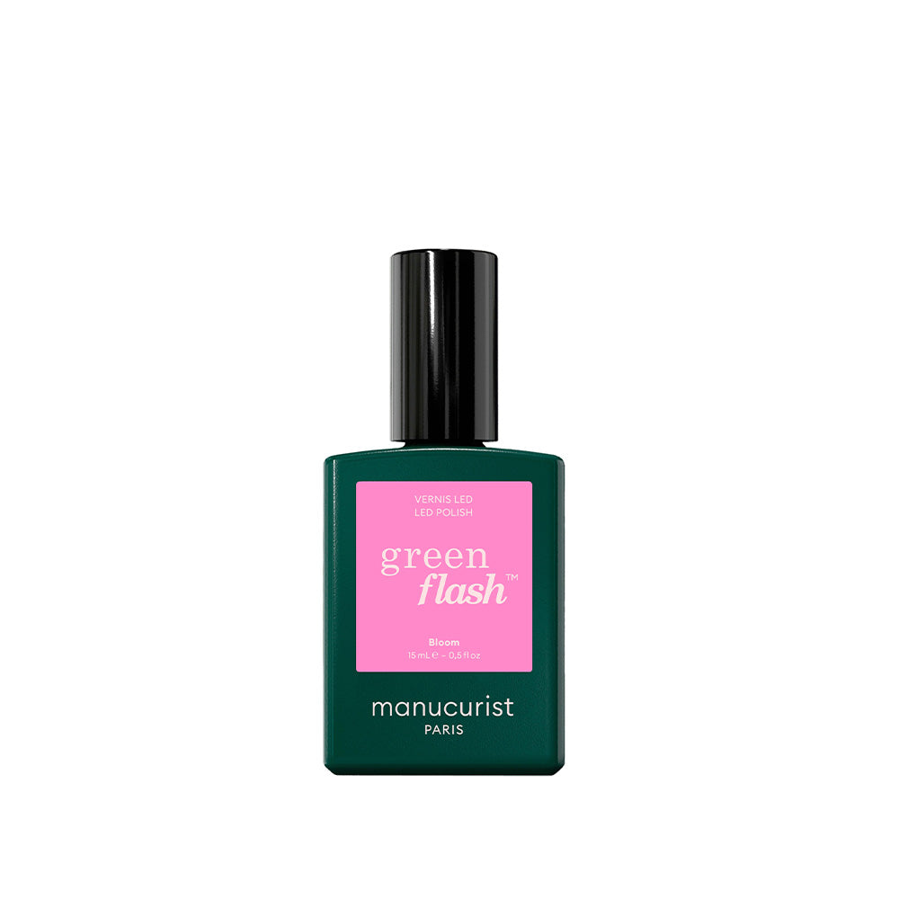 Manucurist Green Flash Bloom – leuchtend pinker UV-Nagellack mit glossy Finish, perfekt für festival nails und simple festival nails.
