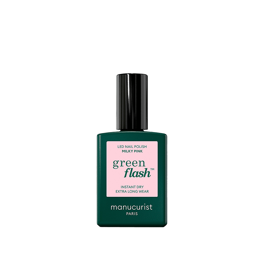 manucurist milky pink babypink nagellack après-ski GREEN FLASH Nagellack für die Wintermonate mit pflegender Wirkung, green flash nagellack für zuhause