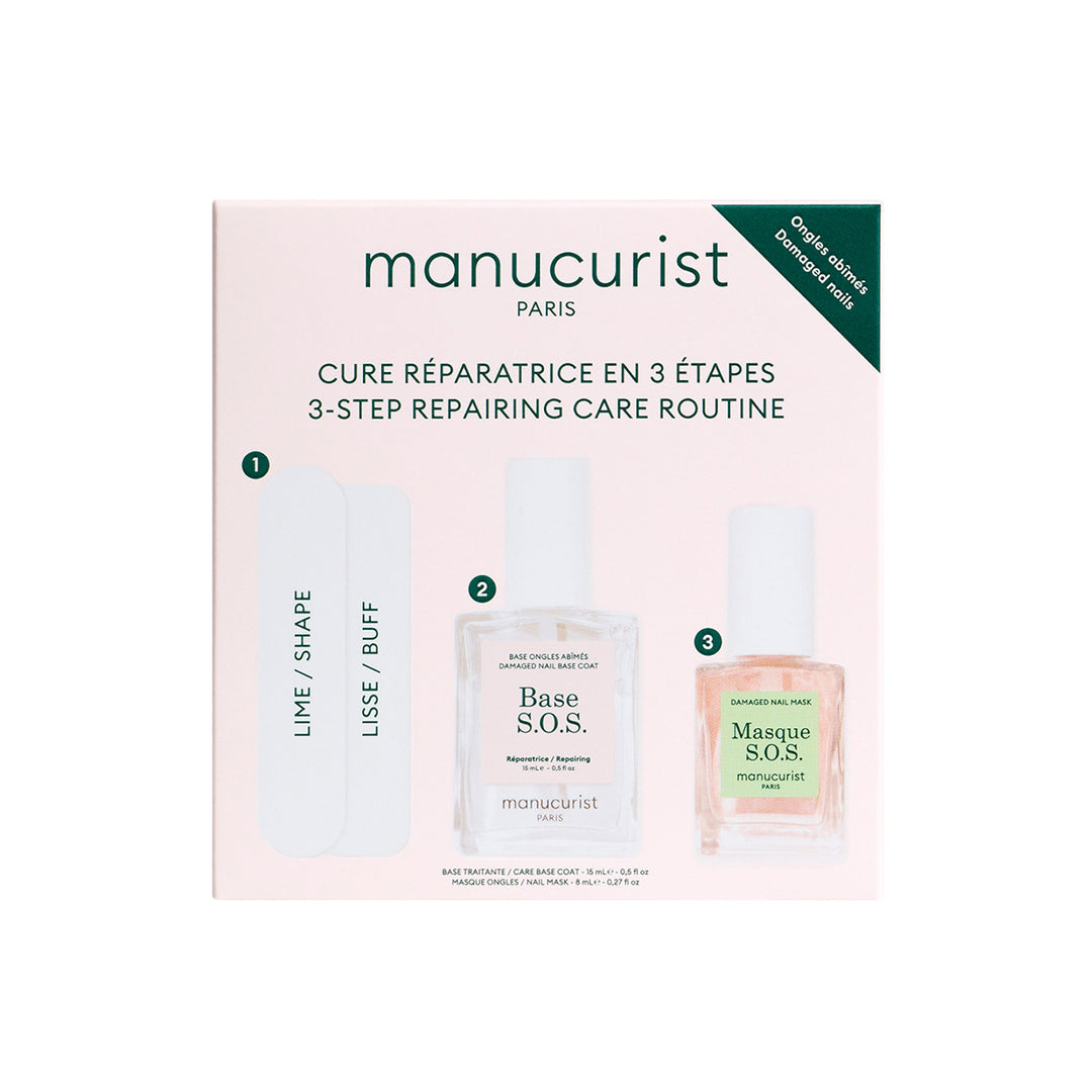 Manucurist Repairing Treatment 3 Schritte Pflegeroutine für brüchige und geschwächte Nägel