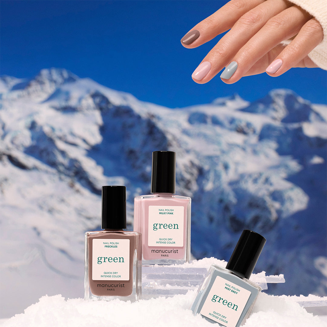 Manucurist Nagellack Freckles, Milky Pink, Mist Grey