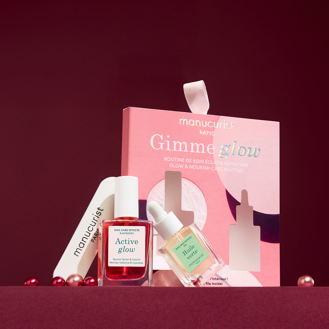 Manucurist Gimme glow Active Glow Raspberry Huile vert Nagelöl