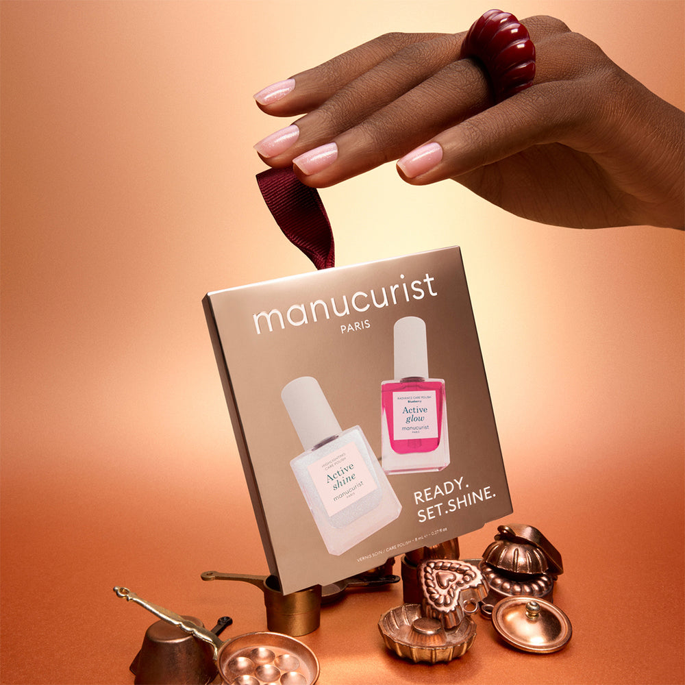 Manucurist Ready Set Shine Geschenkset mit Active Shine Icy und Active Glow Blueberry