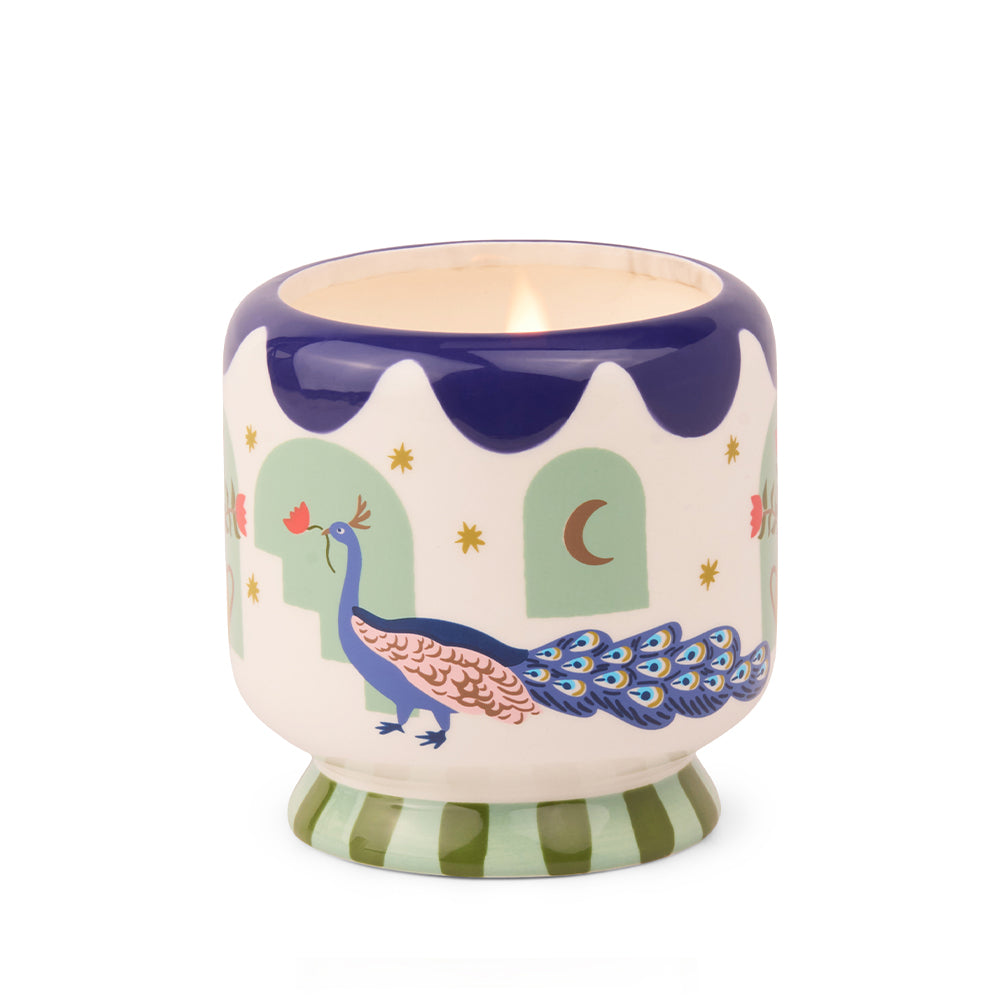 Paddywax Candle Misted Lime. Handgegossene Duftkerze im Keramikgefäß mit frischem, zitrisch-grünem Limettenduft für eine spritzige, belebende Atmosphäre. Perfekte Geschenkidee.