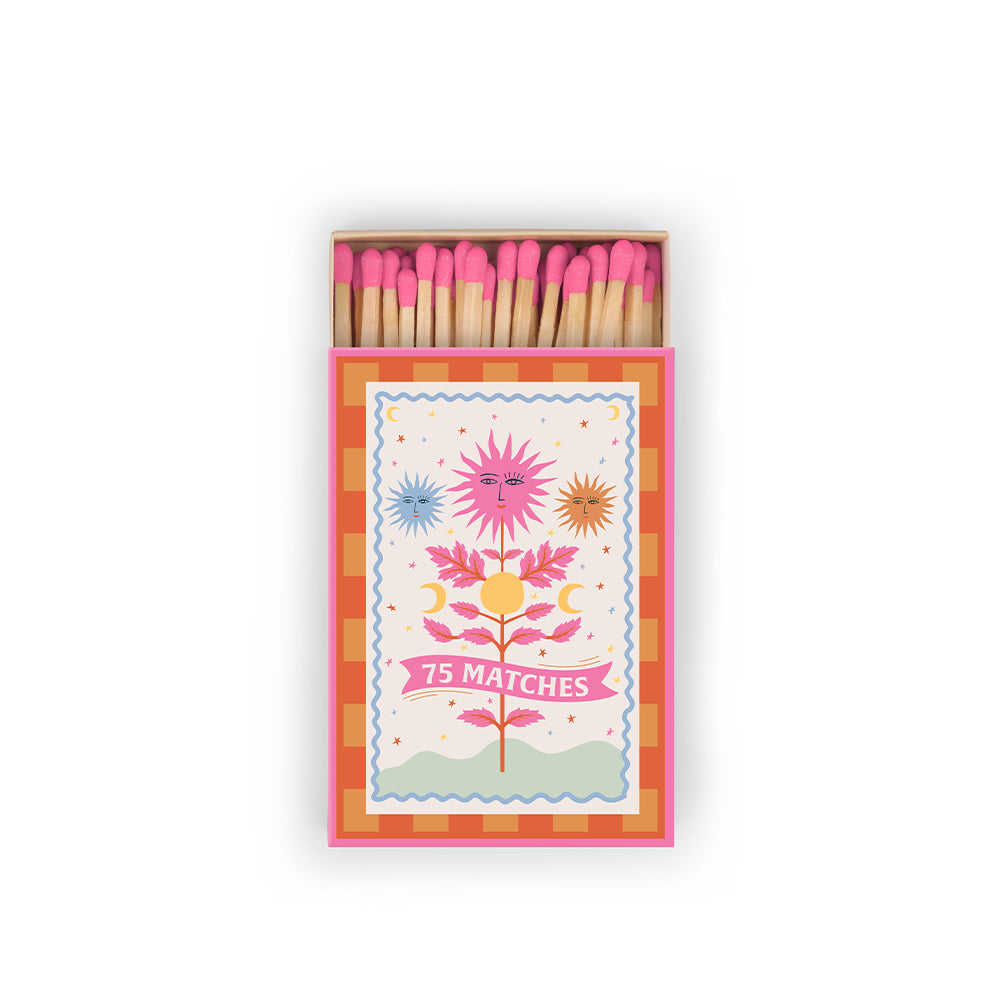 Paddywax Streichhölzer Sun – dekorative Streichholzschachtel mit stilvollem Design, praktische Ergänzung zu Duftkerzen und ideales Geschenk-Accessoire.