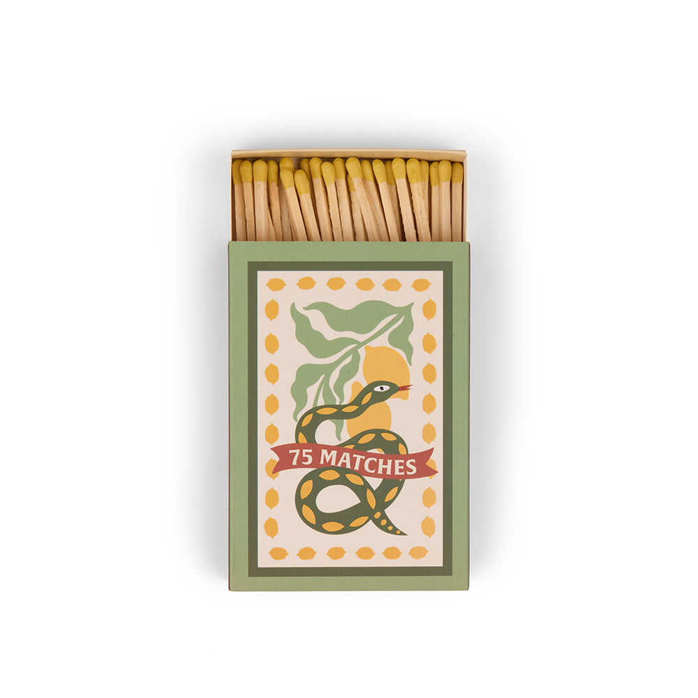 Paddywax Streichhölzer Snake – dekorative Streichholzschachtel mit stilvollem Design, praktische Ergänzung zu Duftkerzen und ideales Geschenk-Accessoire.