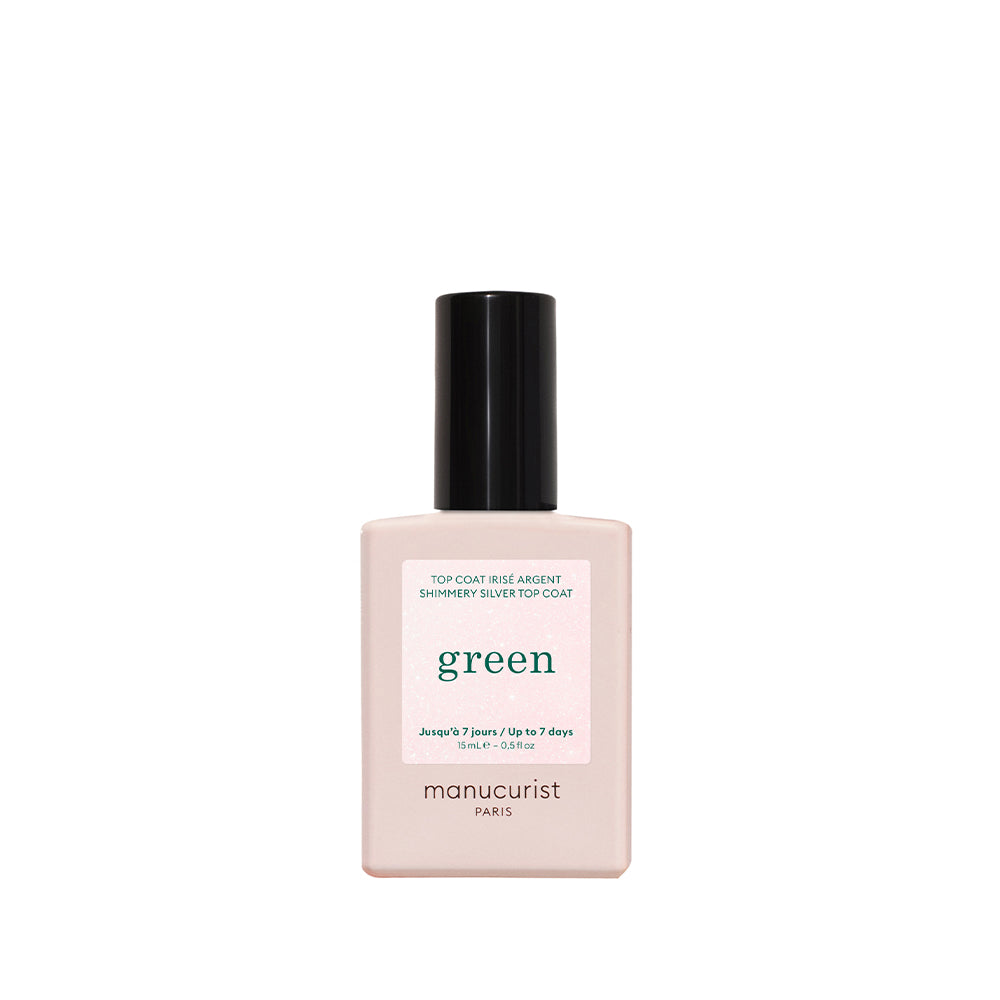 Manucurist, Top Coat shimmery silver, Green 